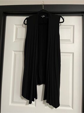 Urban Coco Black Sleeveless Open Vest SZ XXL